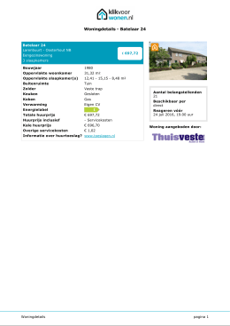 Woningdetails - Batelaar 24