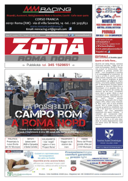 Zona 15-07-16 - Zona - Il giornale gratuito di Roma Nord