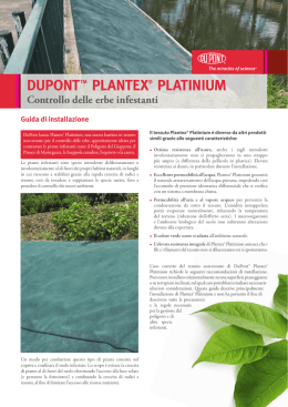 DUPONTTM PLANTEX® PLATINIUM Controllo delle erbe infestanti
