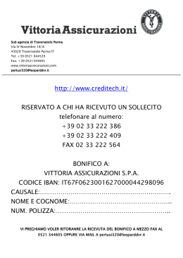 http://www.creditech.it/ RISERVATO A CHI HA RICEVUTO UN