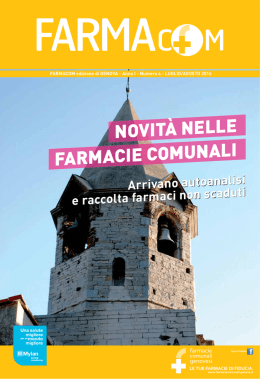 NOVIT&Agrave; NELLE FARMACIE COMUNALI