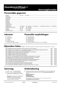 Aanmelden - Huurderscertificaat.nl