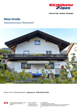 Haus Ursele in Westendorf