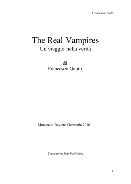 The Real Vampires - Pensieri di Grafica