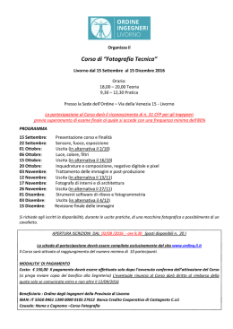 Programma corso - Ordine degli Ingegneri di Livorno