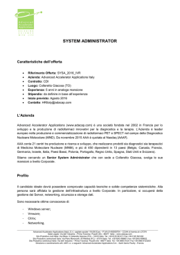 system administrator - Advanced Accelerator Applications