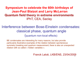 Interference between Bose-Einstein condensates and quantum non-locality