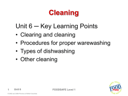 FHL10Unit1_FoodSafetyCourseUnit6.ppt