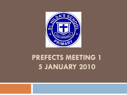 prefects meeting 1