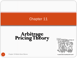 bodie kane-ch.10 arbitrage pricing theory