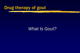2009 Gout Pharmacology.ppt