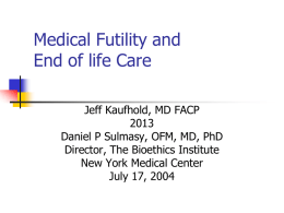 end of life care considerations and the ohio 48 hour waiting period