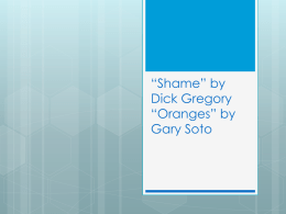 "Shame" and "Oranges" PowerPoint (OL)