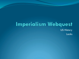 Imperialism Webquest
