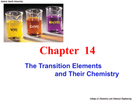 Chapter 20-23 The Transition Elements.ppt