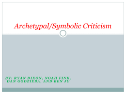 Archetypal Literary Criticism