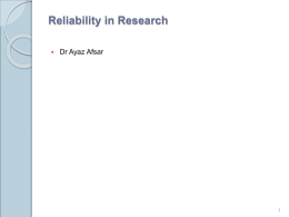 14 Reliability in Research.ppt