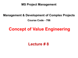MSPM 706-DMCP Lecture 08 (Concept of Value Engineering).ppt