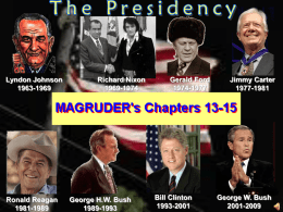 Reg Gov 13-15 Presidency 