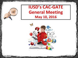 CAC-GATE May Powerpoint