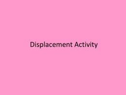 distance - displacement