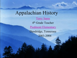 Appalachian History.ppt