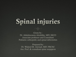 Acute Spinal Injuries Cauda Equina Syndrome.pptx