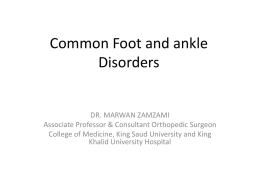 Common Foot and ankle Disorders 1.pptx