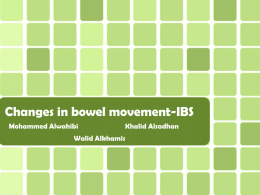 [19] Changes in bowel movement-IBS.ppt