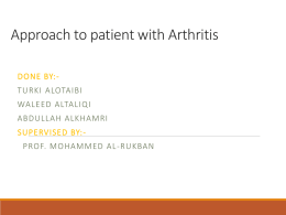 15- Approach to patient of arthritis.pptx
