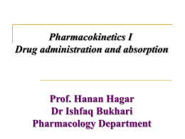 1-GENERAL PHARMACOLOGY (absorption)-2015.ppt