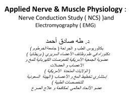 4-Student Nerve Conduction Velocity and EMG .ppt