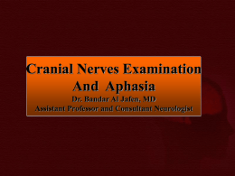 CNs Examination and aphasia.ppt