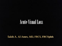 Acute Visual Loss (Prof. Amro).ppt