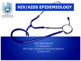 Lecture 13-Epidemiology of HIV:AIDS.ppt