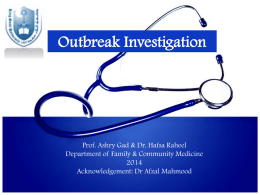 Lecture 18-Outbreak Investigation.ppt