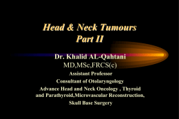 Head & Neck Tumour Part II.ppt