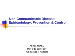 KSU NCD Epidemiology (May 2011).ppt