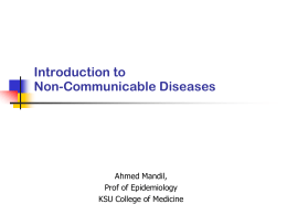 KSU NCD Epidemiology (Nov 2012).ppt