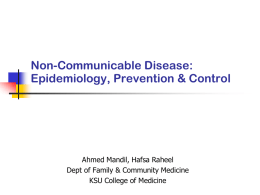 09 KSU NCD Epidemiology (April 2014).ppt