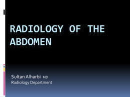 Lecture 1 - Radiology of the abdomen.ppt