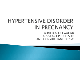 HYPERTENSIVE DISORDER IN PREGNANCY.ppt