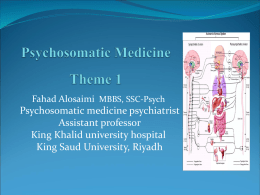 Theme 1,psychosomatic medicine.ppt