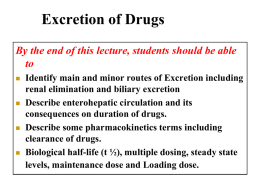 lecture4-GENERAL PHARMACOLOGY (excretion)-2.ppt