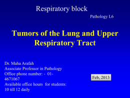 Lecture 6- Lung Tumors.pptx