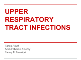 2- Upper respiratory tract infection - Jurf-Sehly-Twyjry.pptx