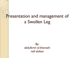12-Presentation & management of a swollen leg.ppt