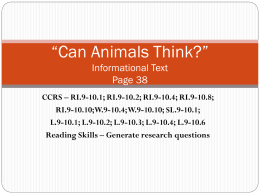 can animals think p. 38