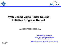 O Donnell Radar Systems Engineering Report.ppt