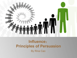 Influence-Principles of Persuasion.ppt